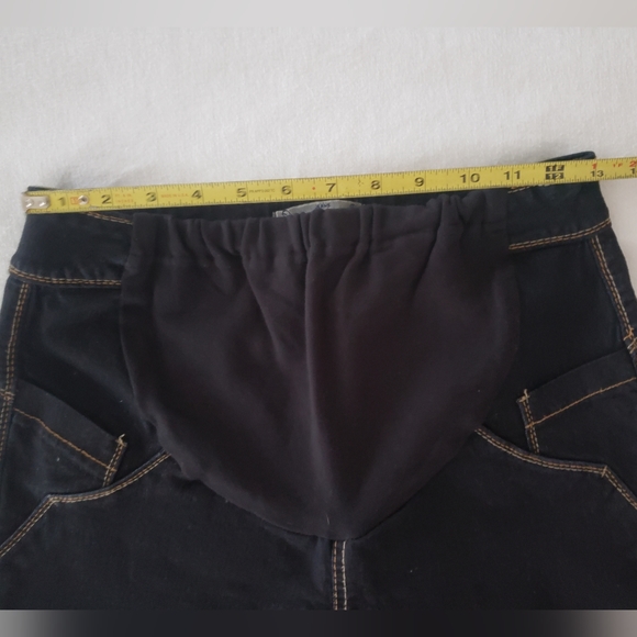 Gracia denim Maternity pull on skinny jeans black NWOT size 4 - Picture 9 of 14
